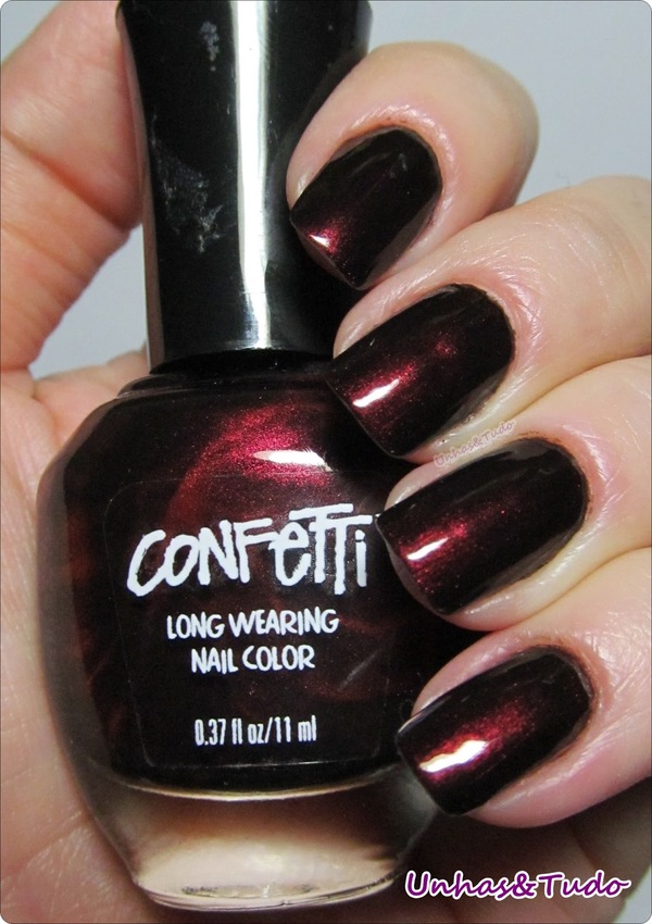 Nail polish swatch / manicure of shade Confetti Masquerade Ball