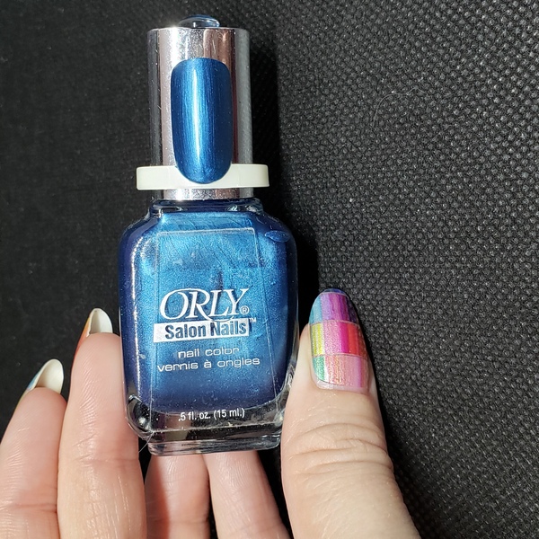 Nail polish swatch / manicure of shade Orly Indigo