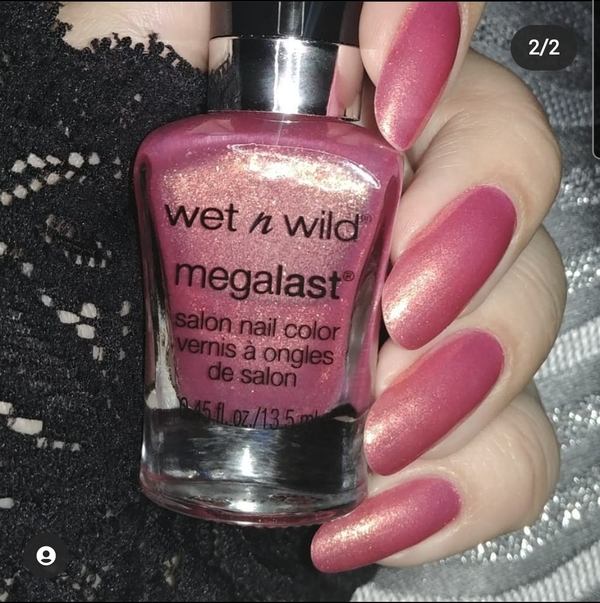 Nail polish swatch / manicure of shade wet n wild Sunset Blvd