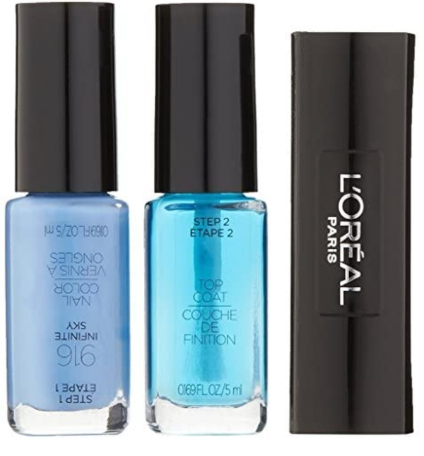 Nail polish swatch / manicure of shade L'Oréal Infinite Sky