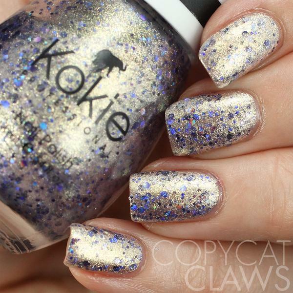 Nail polish swatch / manicure of shade Kokie Crown Jewel