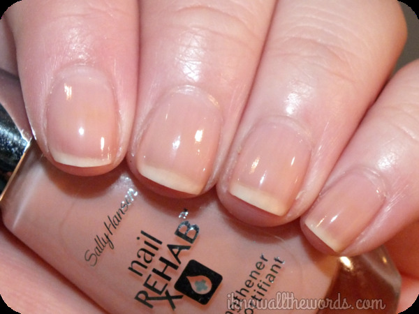 Nail polish swatch / manicure of shade Sally Hansen Nail Rehab