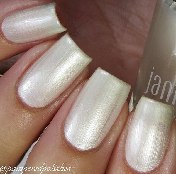 Nail polish swatch / manicure of shade Jamberry Frosting
