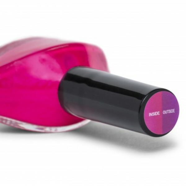 Nail polish swatch / manicure of shade Funky Fingers Punk Rock Pink