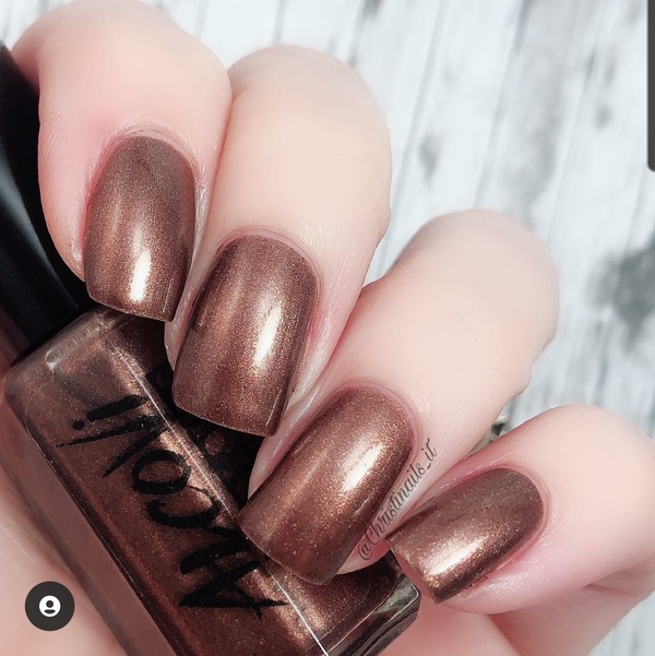 Nail polish swatch / manicure of shade Alcovi Colours 24 Karat Cocoa