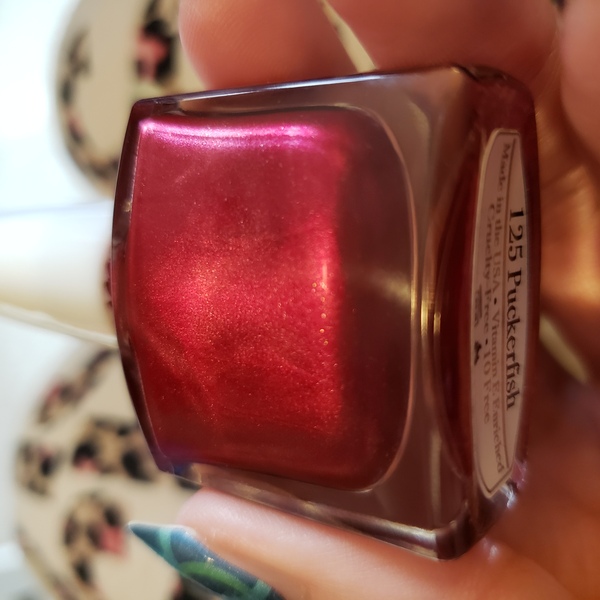 Nail polish swatch / manicure of shade RX Puckerfish