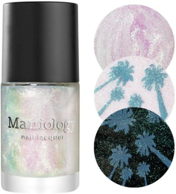 Nail polish swatch / manicure of shade Maniology Smudge Free Unicorn (Mermaid) Top Coat