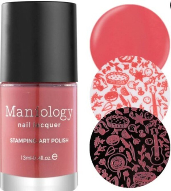 Nail polish swatch / manicure of shade Maniology Watermelon