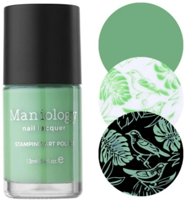 Nail polish swatch / manicure of shade Maniology Ducky