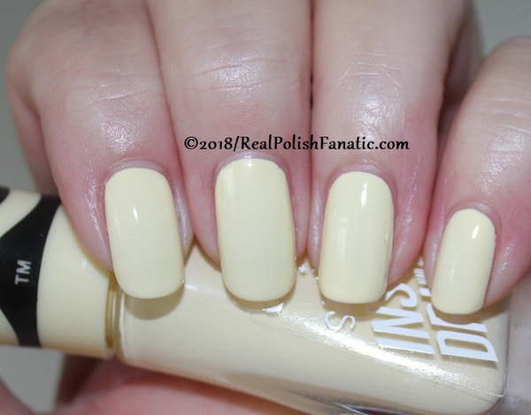 Nail polish swatch / manicure of shade Sally Hansen Canary