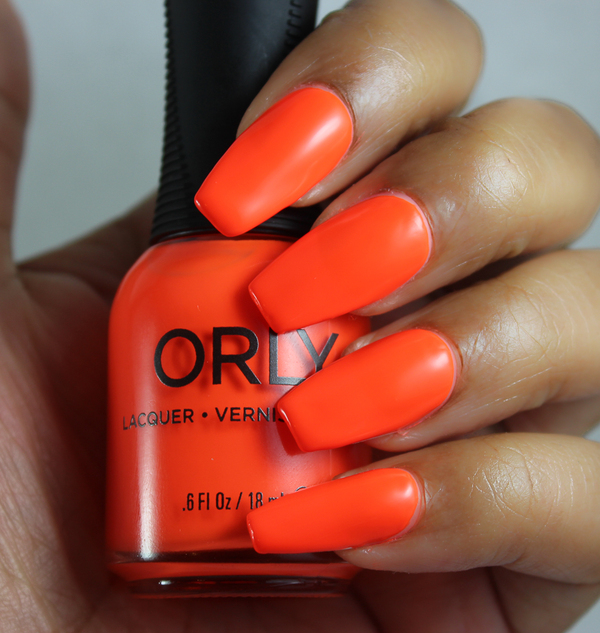 Nail polish swatch / manicure of shade Orly Life's a Beach