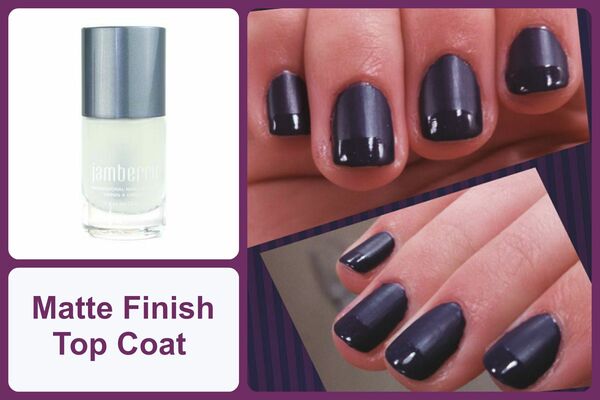 Nail polish swatch / manicure of shade Jamberry Matte Top Coat