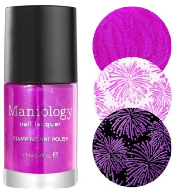 Nail polish swatch / manicure of shade Maniology Confetti