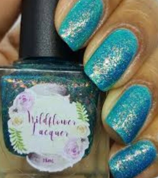 Nail polish swatch / manicure of shade Wildflower Lacquer Don't Play Koi
