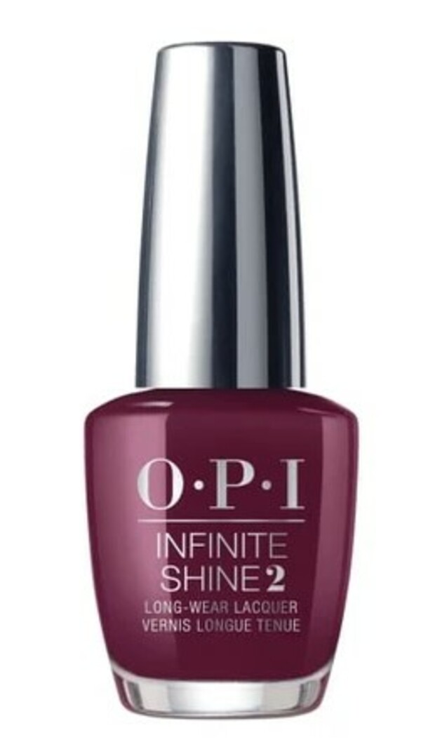 Nail polish swatch / manicure of shade OPI Infinite Shine Mrs O'Leary's BBQ