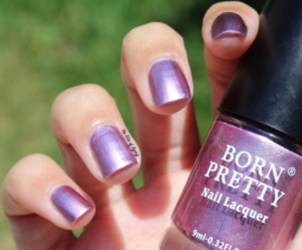 Nail polish swatch / manicure of shade Born Pretty Heroine