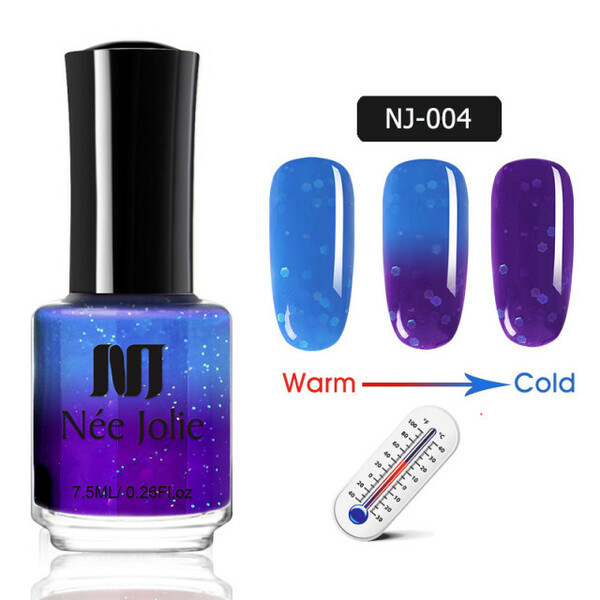 Nail polish swatch / manicure of shade Nee Jolie NJ004 Thermal