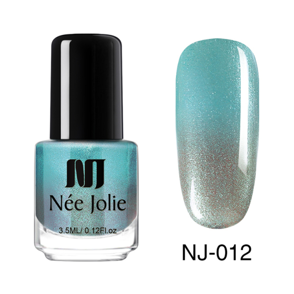 Nail polish swatch / manicure of shade Nee Jolie NJ012 Thermal