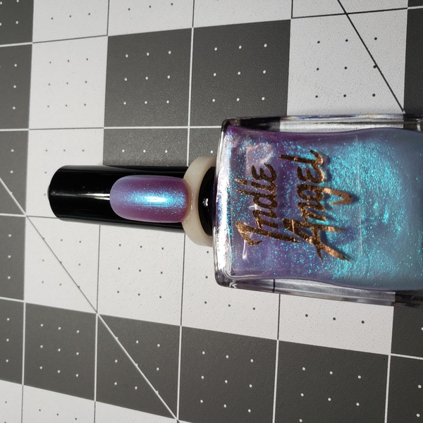 Nail polish swatch / manicure of shade Indie Angel Ghost 78