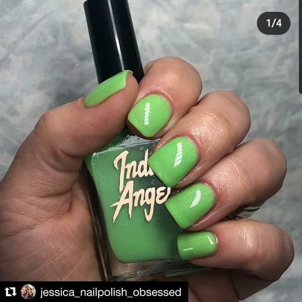 Nail polish swatch / manicure of shade Indie Angel Zombie Breath