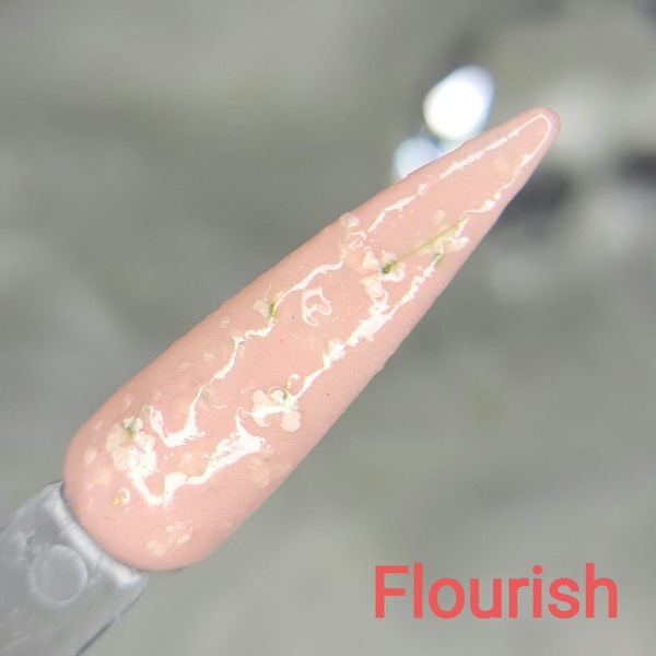 Nail polish swatch / manicure of shade Zebra Glitter and Nails Flourish