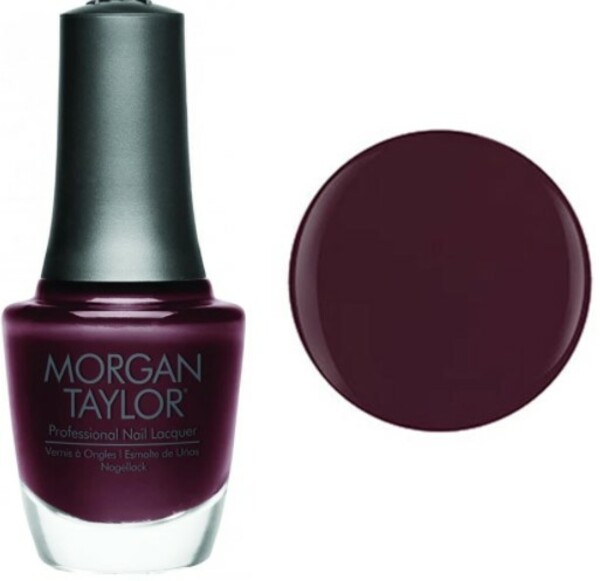Nail polish swatch / manicure of shade Morgan Taylor A Little Naughty
