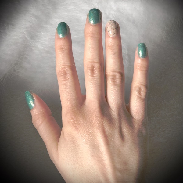 Nail polish swatch / manicure of shade Fanchromatic Nails A Floating Teapot Boat