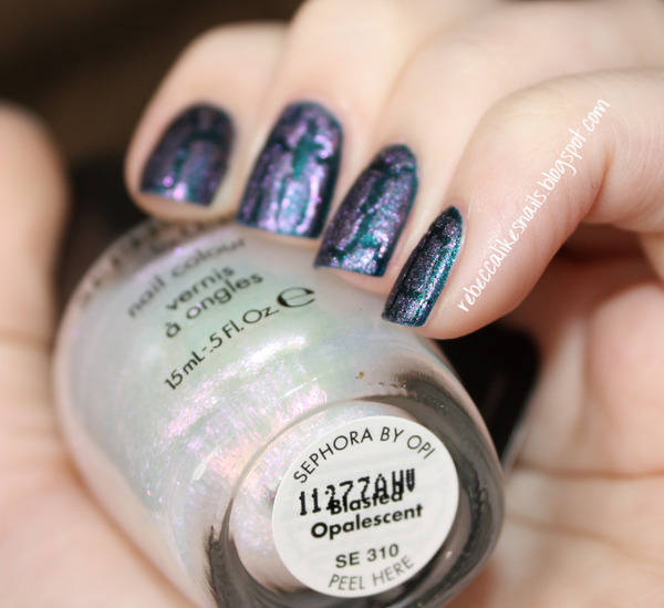Nail polish swatch / manicure of shade Sephora by OPI Blasted Opalescen