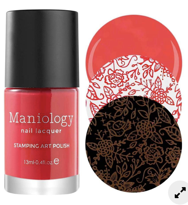 Nail polish swatch / manicure of shade Maniology Hottie Tottie