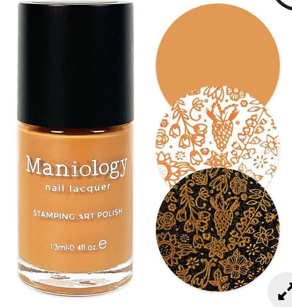 Nail polish swatch / manicure of shade Maniology Orange Dream