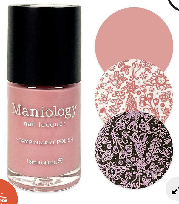 Nail polish swatch / manicure of shade Maniology Sweet Peach