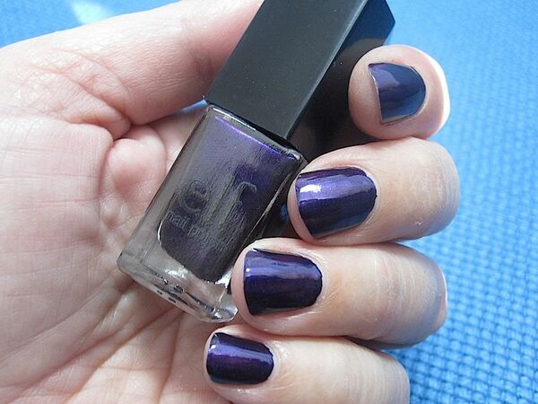 Nail polish swatch / manicure of shade E.L.F. Violet Velvet