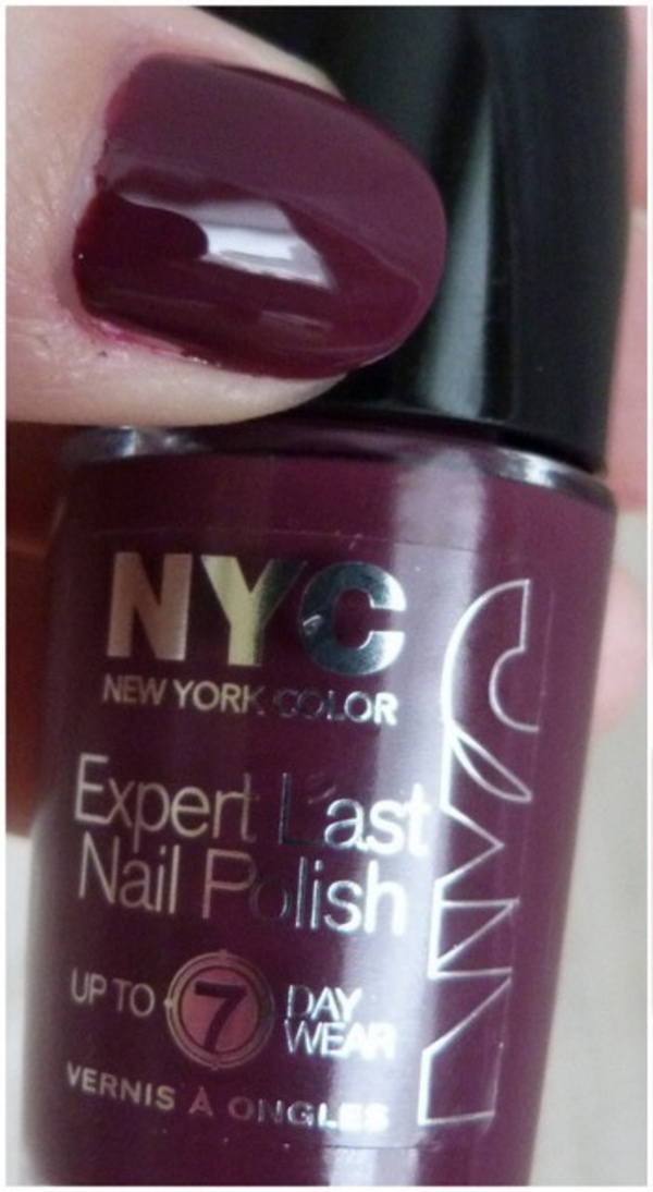 Nail polish swatch / manicure of shade NYC Boundless Berry