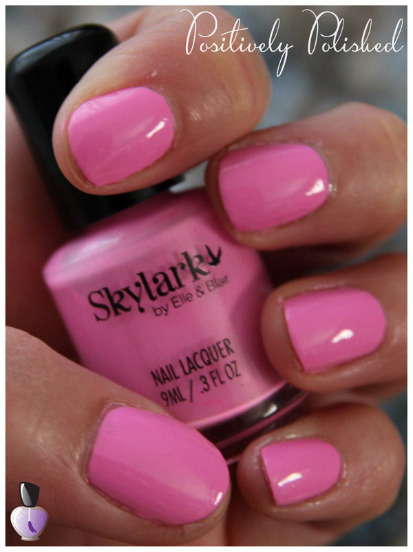 Nail polish swatch / manicure of shade Skylark B-Days in Cabo