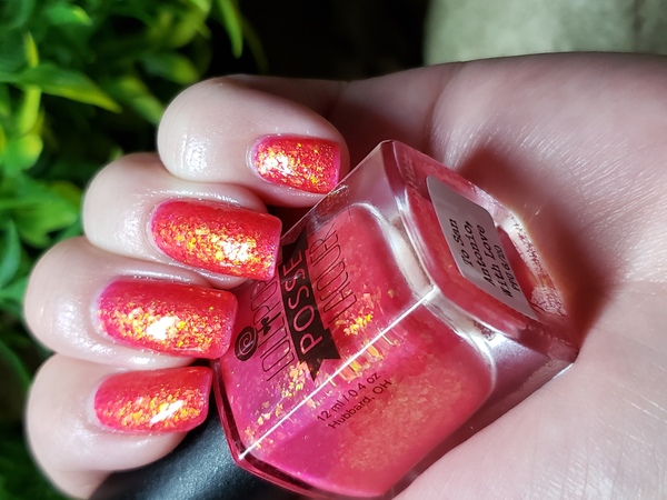 Nail polish swatch / manicure of shade Lollipop Posse Lacquer To San Antonio, With Love