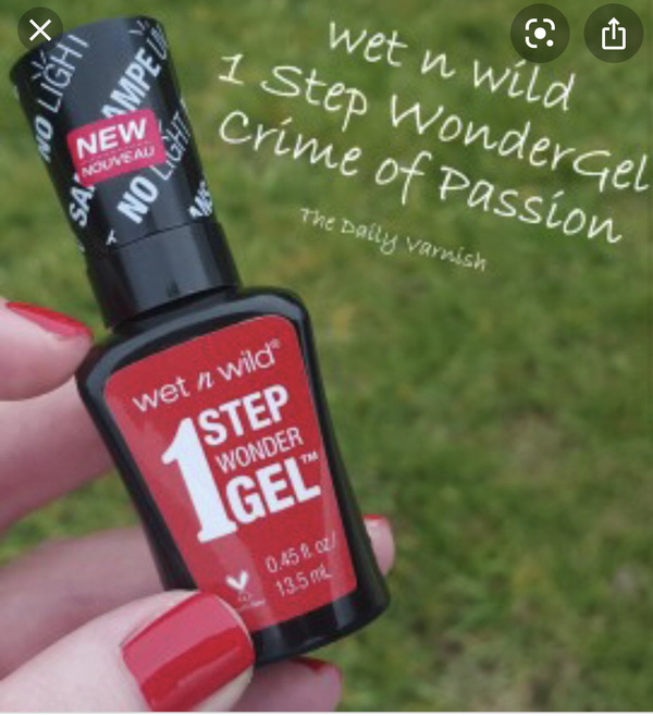 Nail polish swatch / manicure of shade wet n wild Crime of Passion