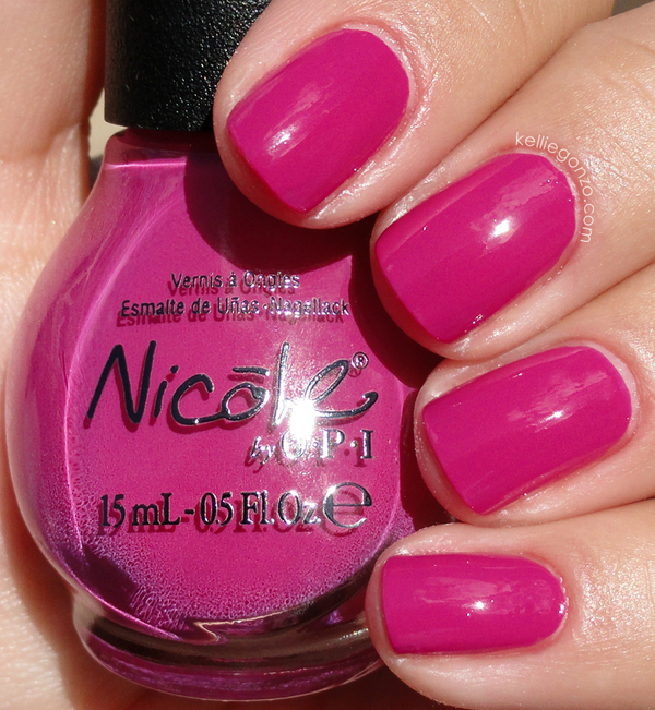 Nail polish swatch / manicure of shade Nicole by OPI Our Fuchsia’s Lookin’ Bright
