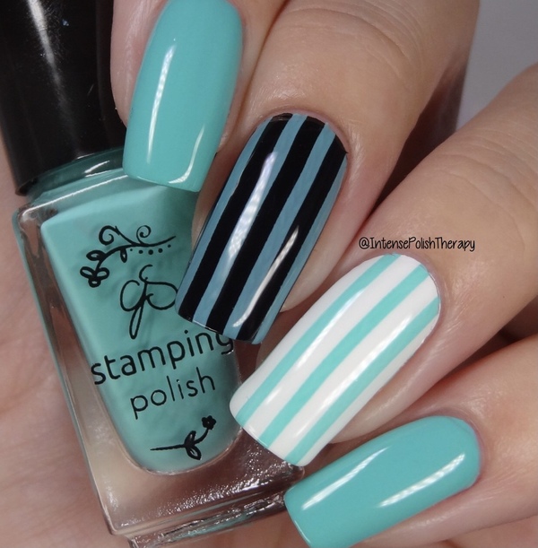 Nail polish swatch / manicure of shade Clear Jelly Stamper Oceanside