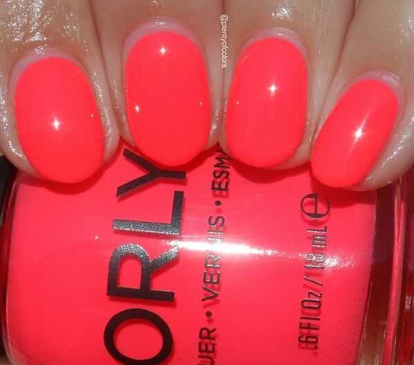 Nail polish swatch / manicure of shade Orly Blazing Sunset