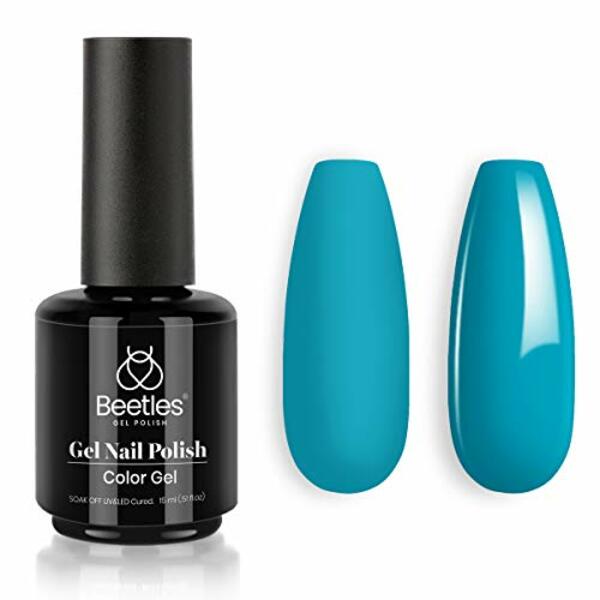 Nail polish swatch / manicure of shade Beetles Fiona Teal