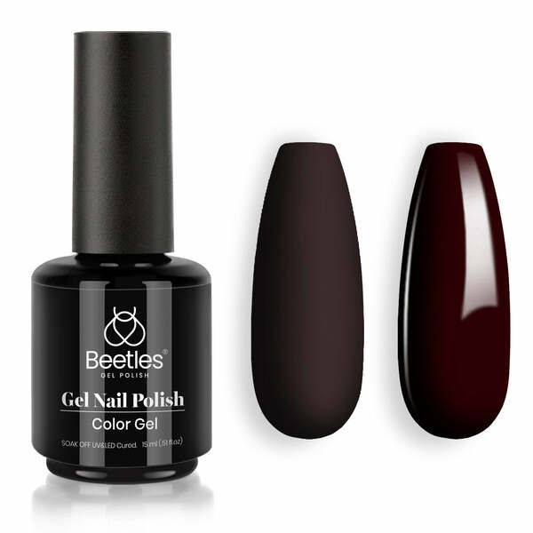 Nail polish swatch / manicure of shade Beetles Coco Chocolate