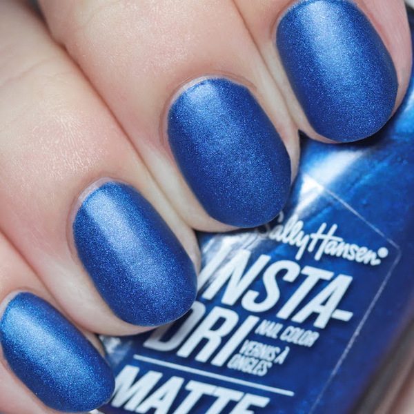 Nail polish swatch / manicure of shade Sally Hansen Blue Steel