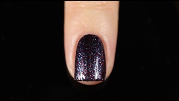 Nail polish swatch / manicure of shade Orly Kelli's Antimatter