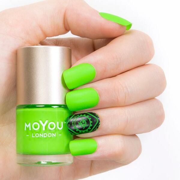 Nail polish swatch / manicure of shade MoYou London Crazy Citrus
