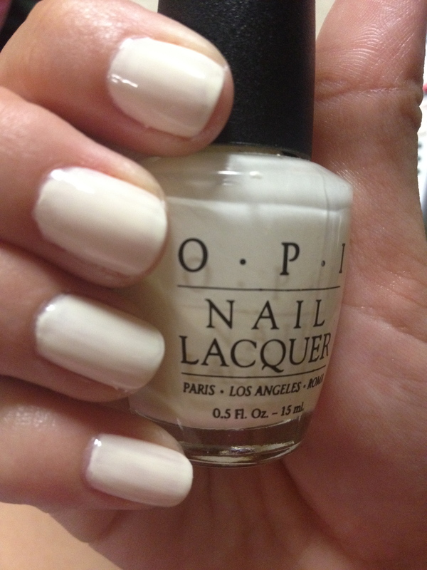 Nail polish swatch / manicure of shade OPI Swedish Nude