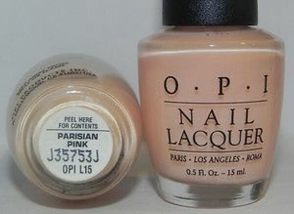 Nail polish swatch / manicure of shade OPI Parisian Pink