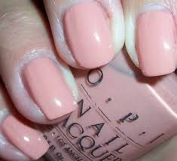 Nail polish swatch / manicure of shade OPI St. Tropez Blush