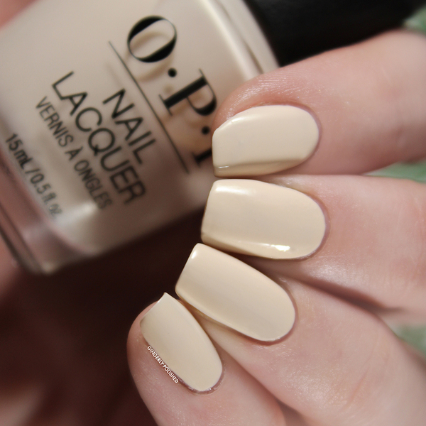 Nail polish swatch / manicure of shade OPI Coastal Sand-tuary