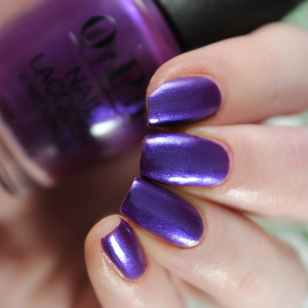 Nail polish swatch / manicure of shade OPI The Sound of Vibrance