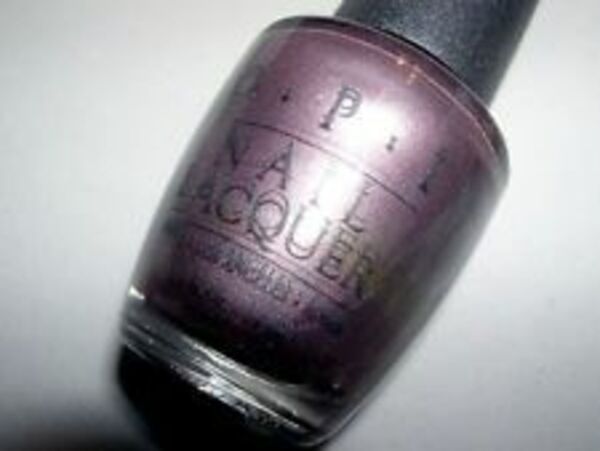 Nail polish swatch / manicure of shade OPI Amethyst